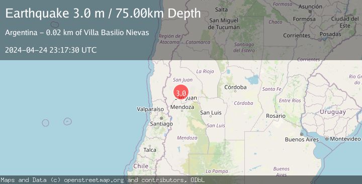 Map of SAN JUAN, ARGENTINA