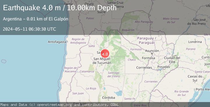 Map of SALTA, ARGENTINA