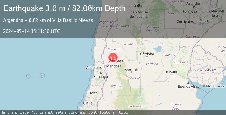 Map of SAN JUAN, ARGENTINA