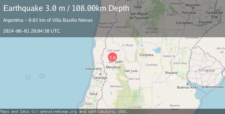 Map of SAN JUAN, ARGENTINA
