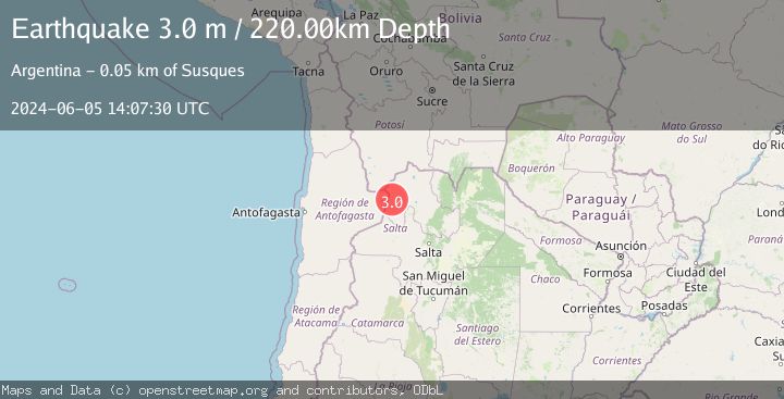 Map of JUJUY, ARGENTINA