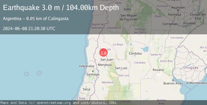 Map of SAN JUAN, ARGENTINA