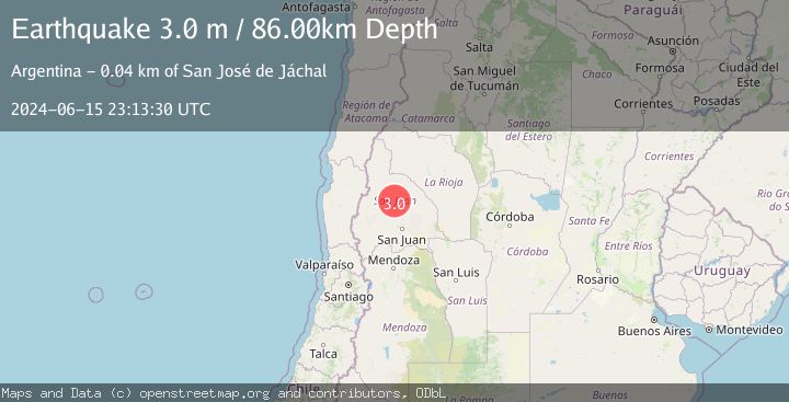 Map of SAN JUAN, ARGENTINA