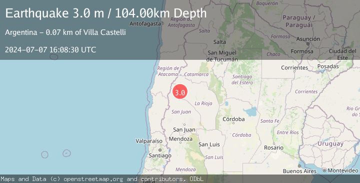 Map of LA RIOJA, ARGENTINA