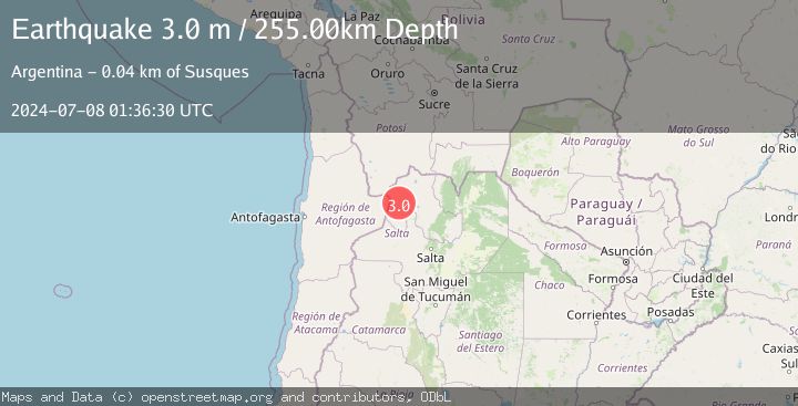 Map of JUJUY, ARGENTINA