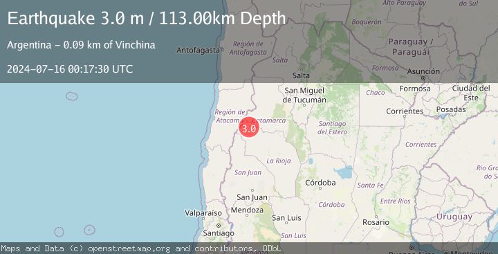Map of LA RIOJA, ARGENTINA
