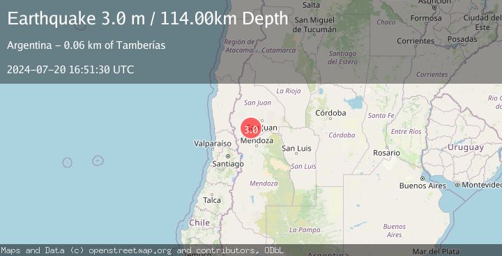 Map of SAN JUAN, ARGENTINA