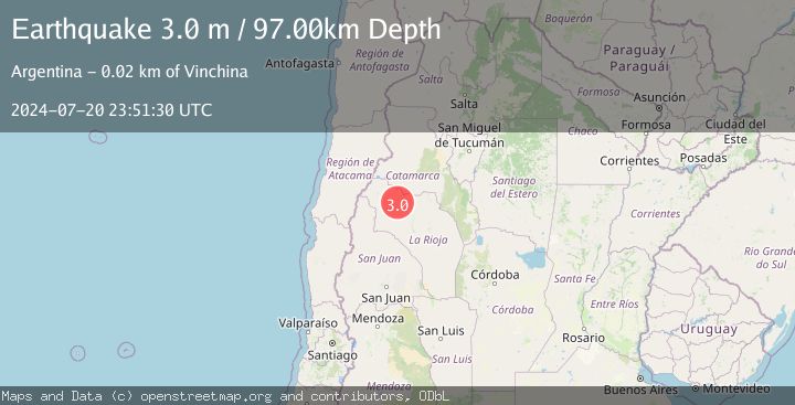 Map of LA RIOJA, ARGENTINA