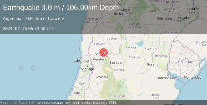 Map of SAN JUAN, ARGENTINA