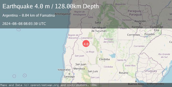 Map of LA RIOJA, ARGENTINA