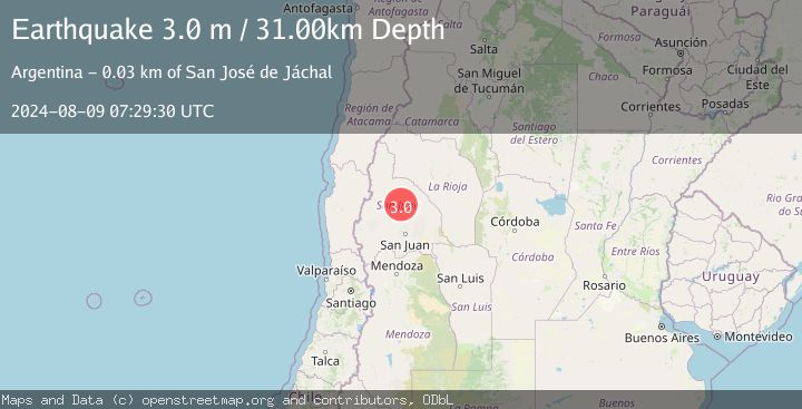 Map of SAN JUAN, ARGENTINA