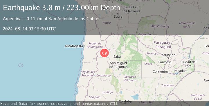 Map of SALTA, ARGENTINA