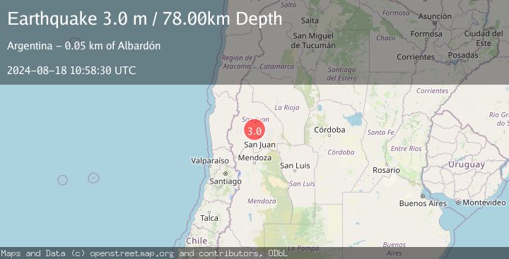 Map of SAN JUAN, ARGENTINA