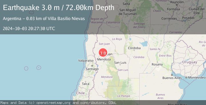 Map of SAN JUAN, ARGENTINA