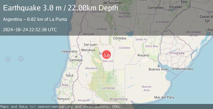 Map of SAN LUIS, ARGENTINA