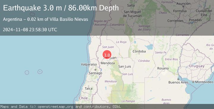 Map of SAN JUAN, ARGENTINA
