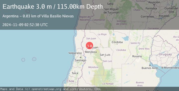 Map of SAN JUAN, ARGENTINA