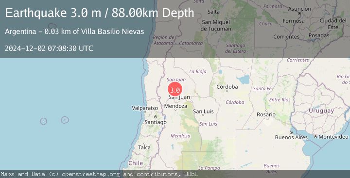 Map of SAN JUAN, ARGENTINA