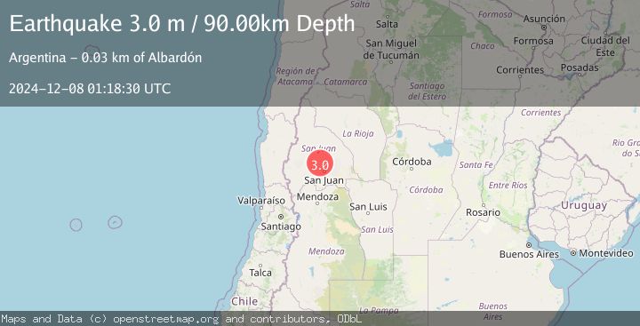 Map of SAN JUAN, ARGENTINA