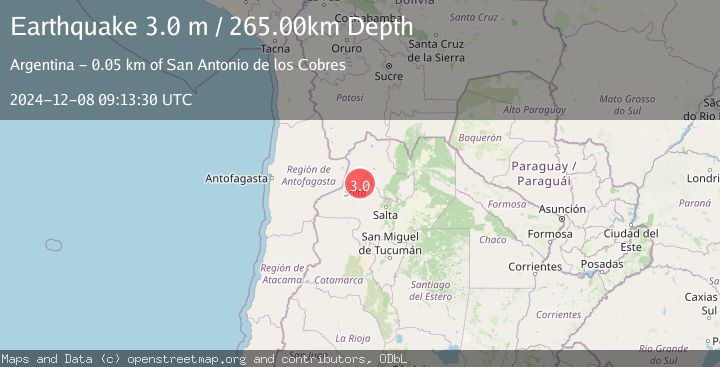 Map of JUJUY, ARGENTINA