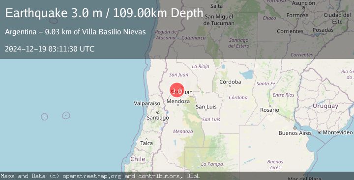 Map of SAN JUAN, ARGENTINA