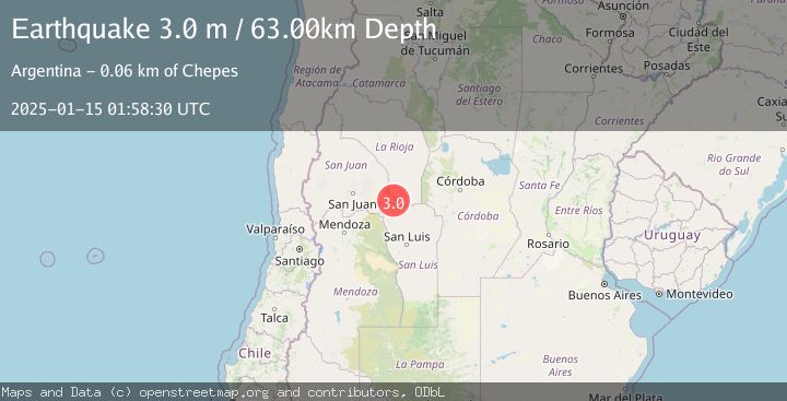 Map of SAN JUAN, ARGENTINA