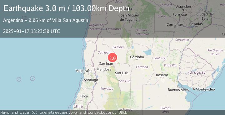 Map of SAN JUAN, ARGENTINA
