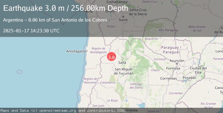 Map of SALTA, ARGENTINA