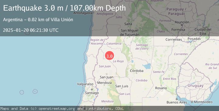Map of LA RIOJA, ARGENTINA