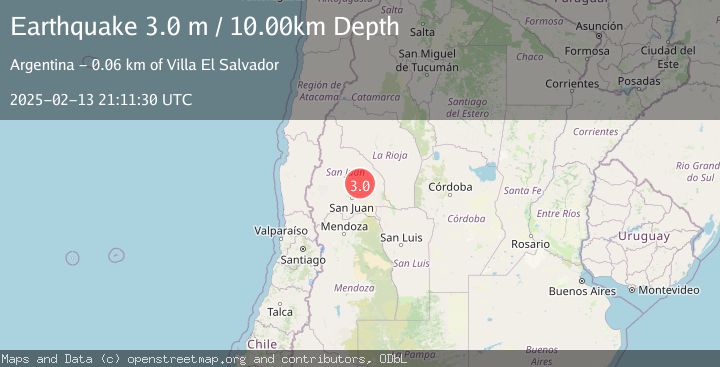 Map of SAN JUAN, ARGENTINA