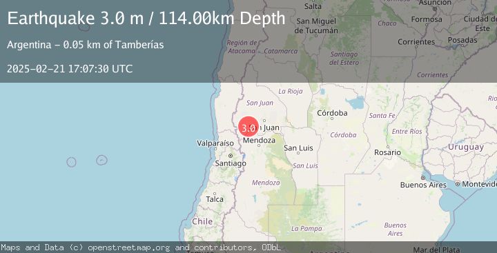 Map of SAN JUAN, ARGENTINA