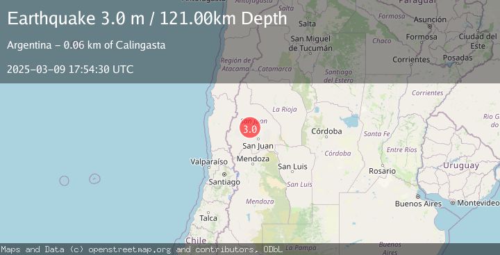 Map of SAN JUAN, ARGENTINA