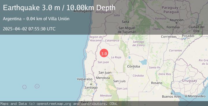 Map of LA RIOJA, ARGENTINA
