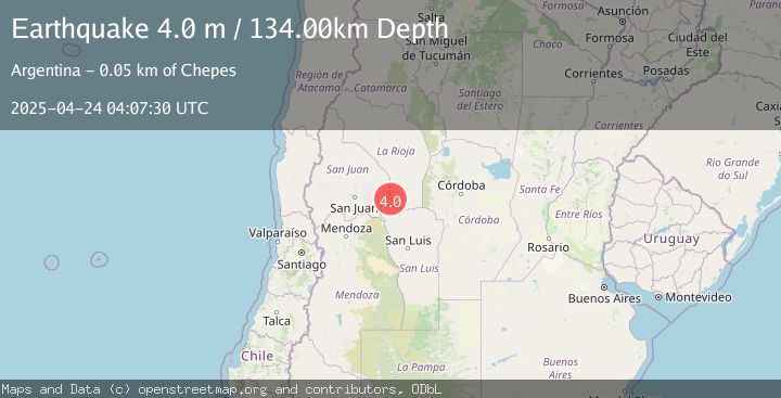 Map of SAN JUAN, ARGENTINA