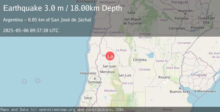 Map of SAN JUAN, ARGENTINA