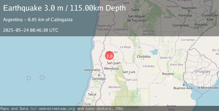 Map of SAN JUAN, ARGENTINA