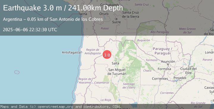 Map of JUJUY, ARGENTINA