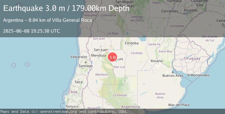 Map of SAN LUIS, ARGENTINA