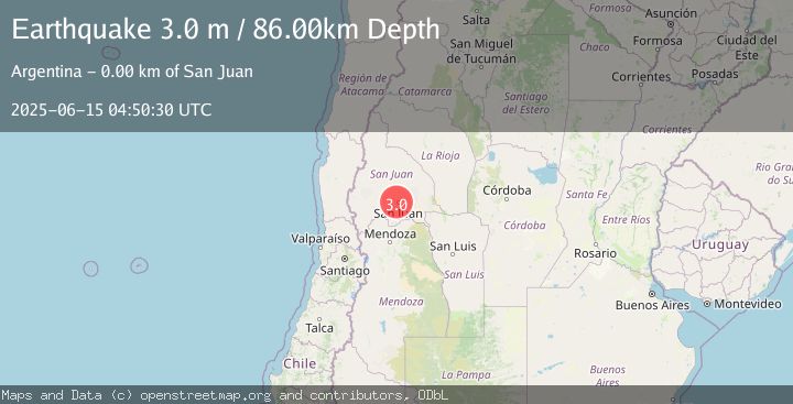 Map of SAN JUAN, ARGENTINA