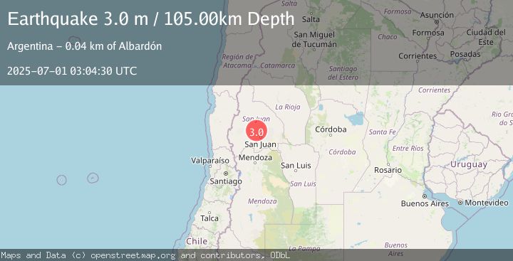 Map of SAN JUAN, ARGENTINA