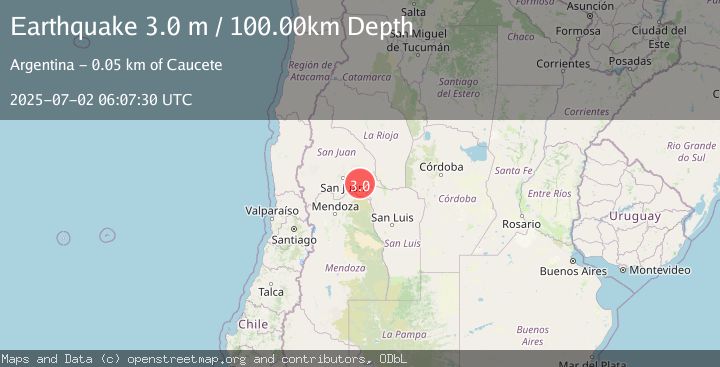 Map of SAN JUAN, ARGENTINA