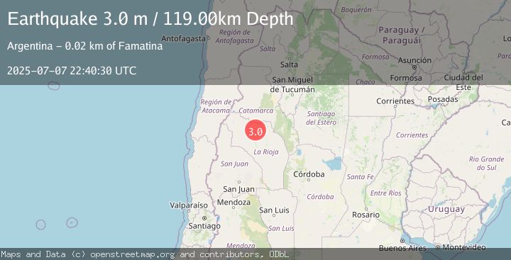 Map of LA RIOJA, ARGENTINA