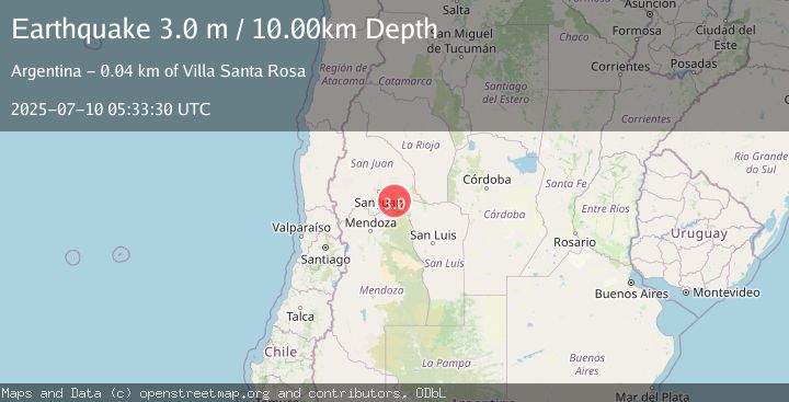 Map of SAN JUAN, ARGENTINA