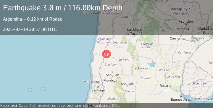 Map of SAN JUAN, ARGENTINA