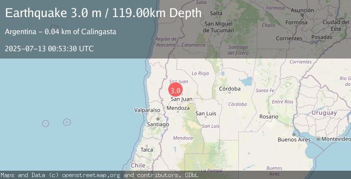 Map of SAN JUAN, ARGENTINA