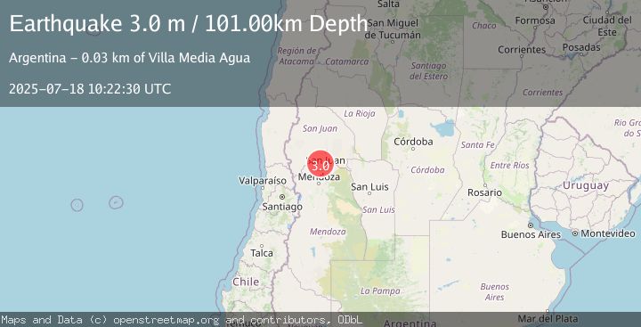 Map of SAN JUAN, ARGENTINA
