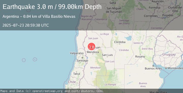 Map of SAN JUAN, ARGENTINA