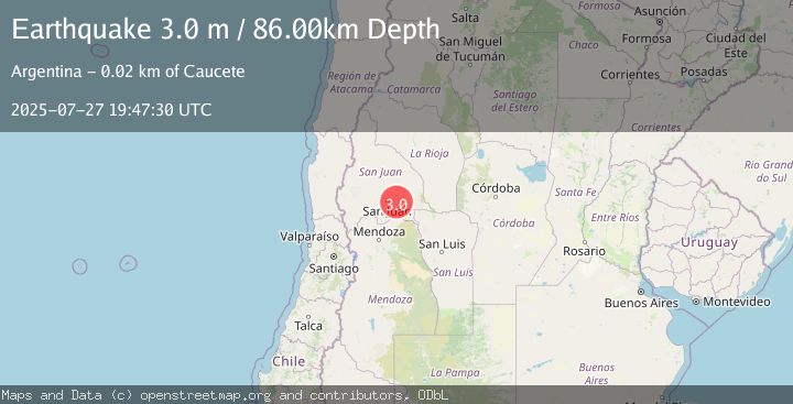 Map of SAN JUAN, ARGENTINA