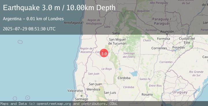 Map of CATAMARCA, ARGENTINA