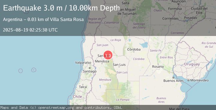 Map of SAN JUAN, ARGENTINA